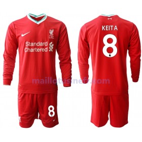 Maillot de Foot Liverpool Naby Keita 8 Domicile 2020-21 Manches Longues - Enfant